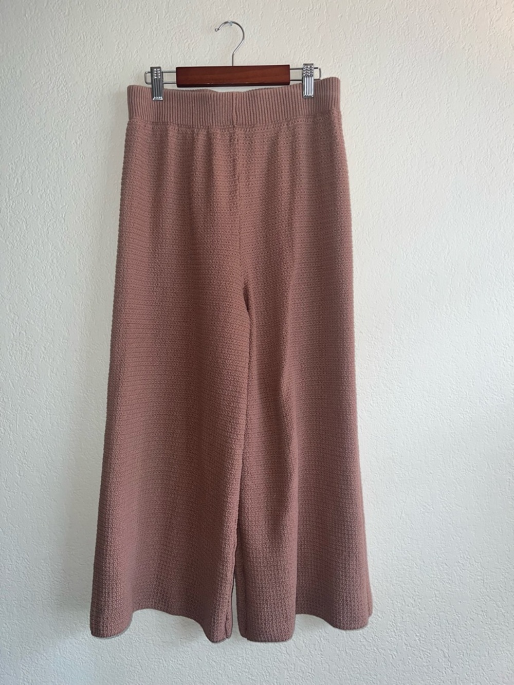 Sincerely Jules Knit Wide Leg Pants Cozy Boho Size L